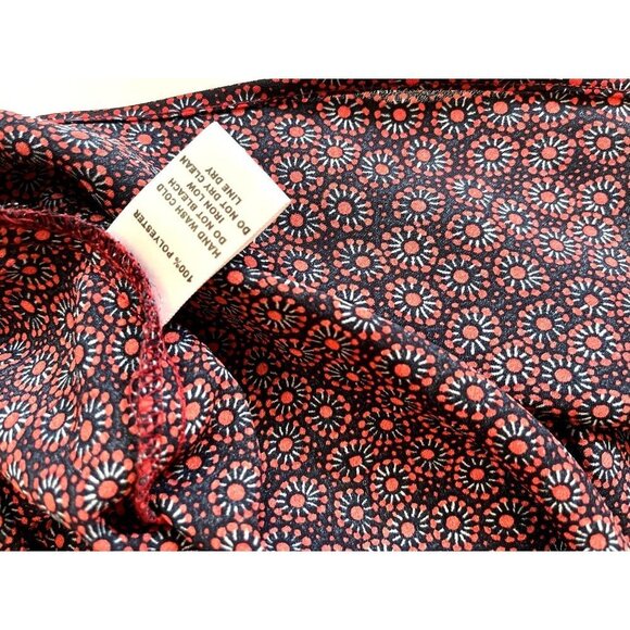 Harlow & Graham Sleeveless Distressed Boho Red Liberty Floral Blouse S - Picture 9 of 10